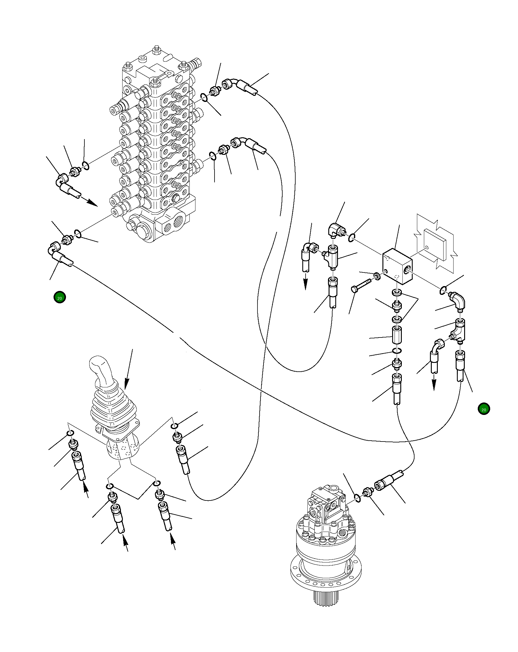 Шланг 22E-09-12560 Komatsu