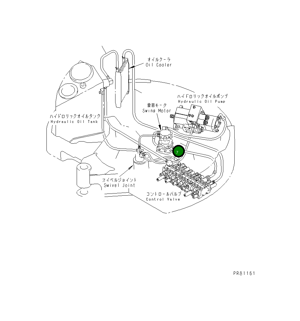 Шланг YM172423-78370 Komatsu