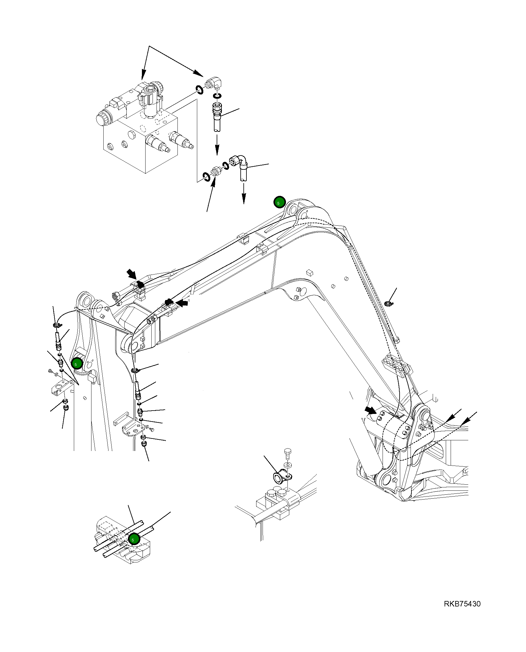 Шланг 21W-973-R280 Komatsu