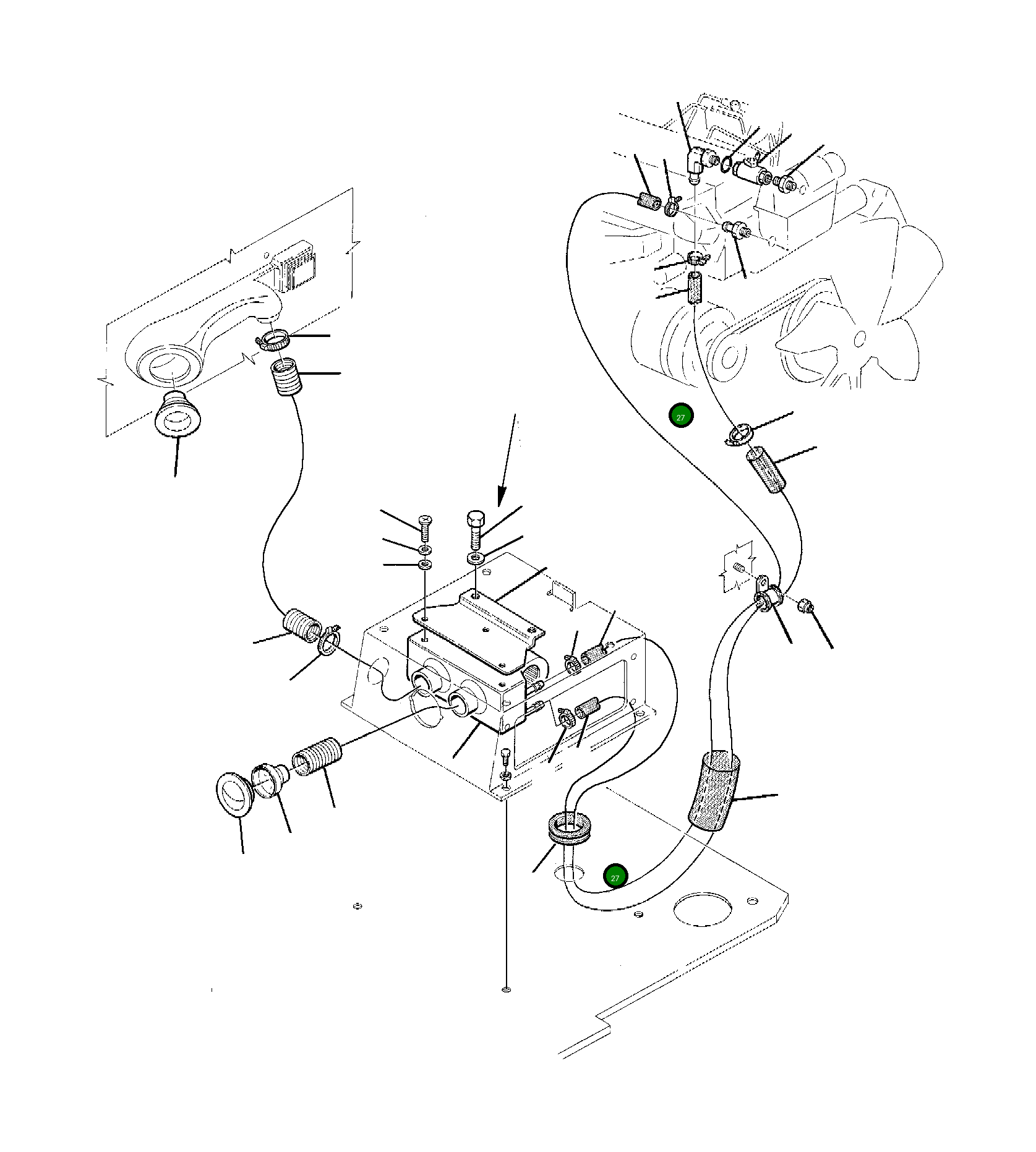 Шланг 21D-977-1220 Komatsu