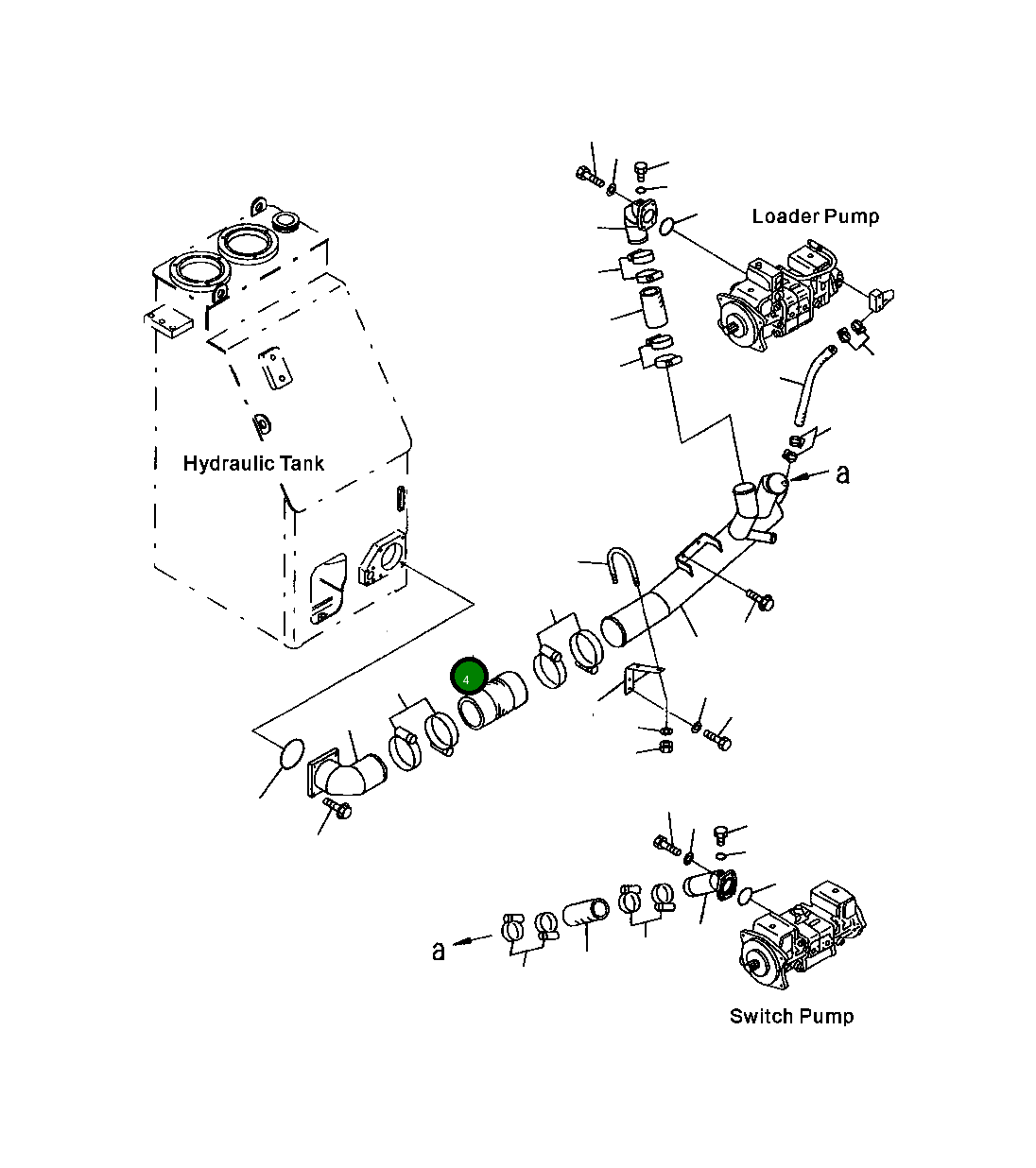 Шланг 428-62-13811 Komatsu