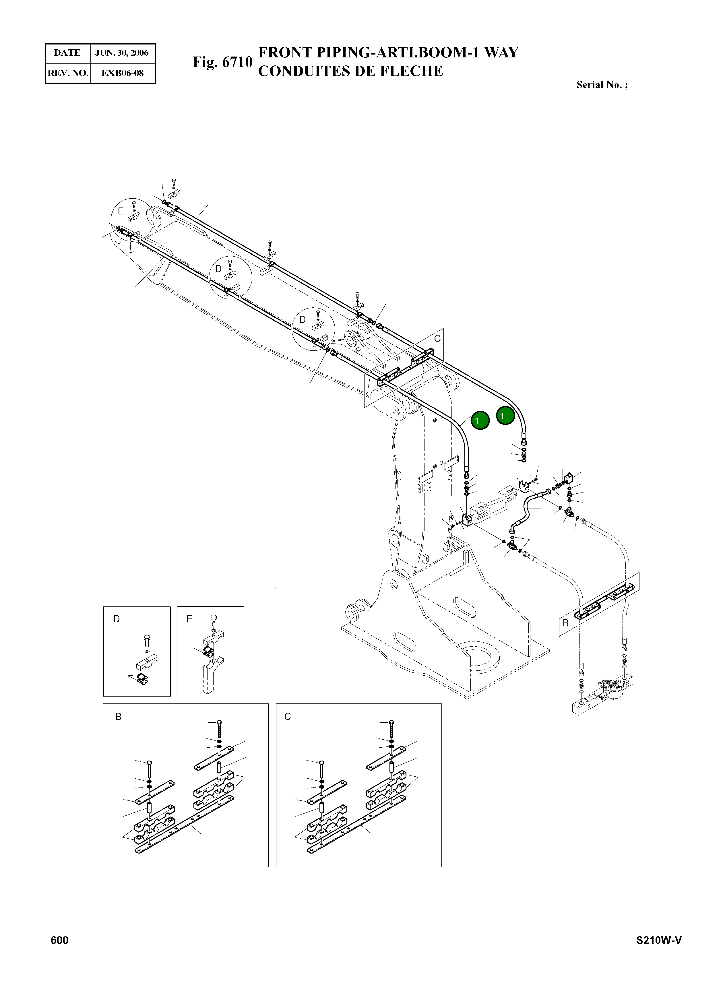 Шланг 2184-1196D148 Komatsu