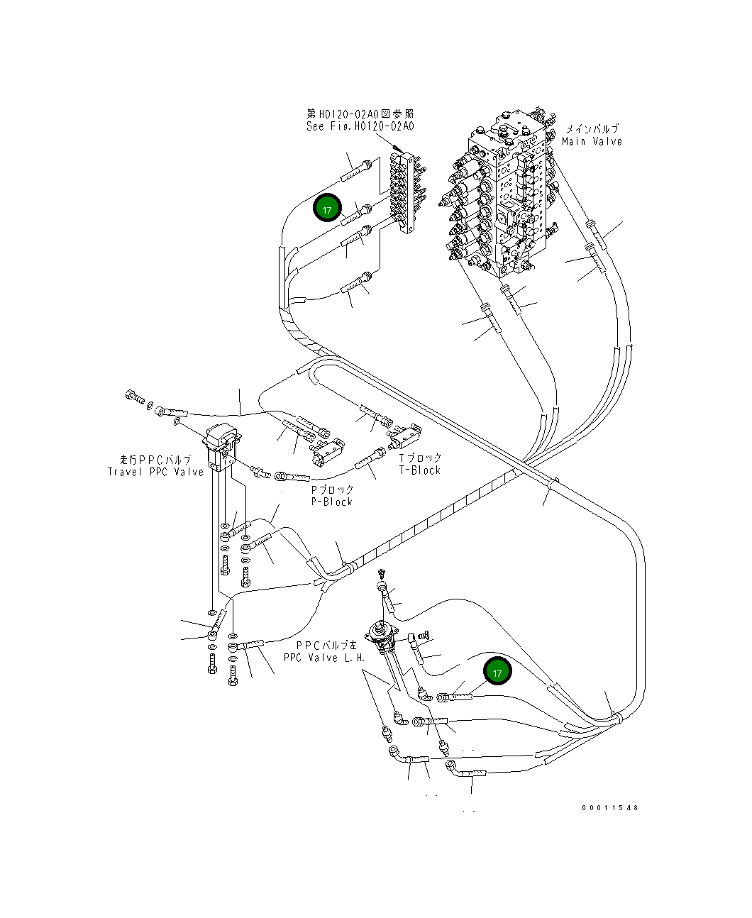 Шланг 22U-62-85340 Komatsu
