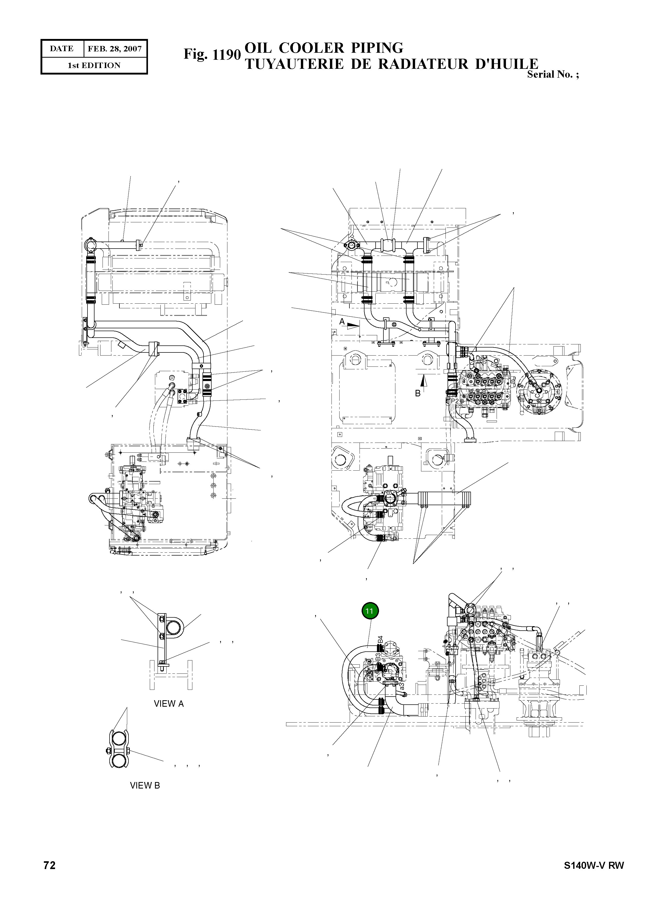 Шланг 2185-1002D107 Komatsu
