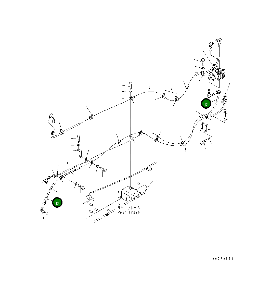 Шланг 423-62-31250 Komatsu