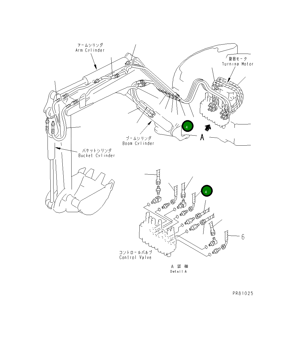 Шланг YM172173-78820 Komatsu
