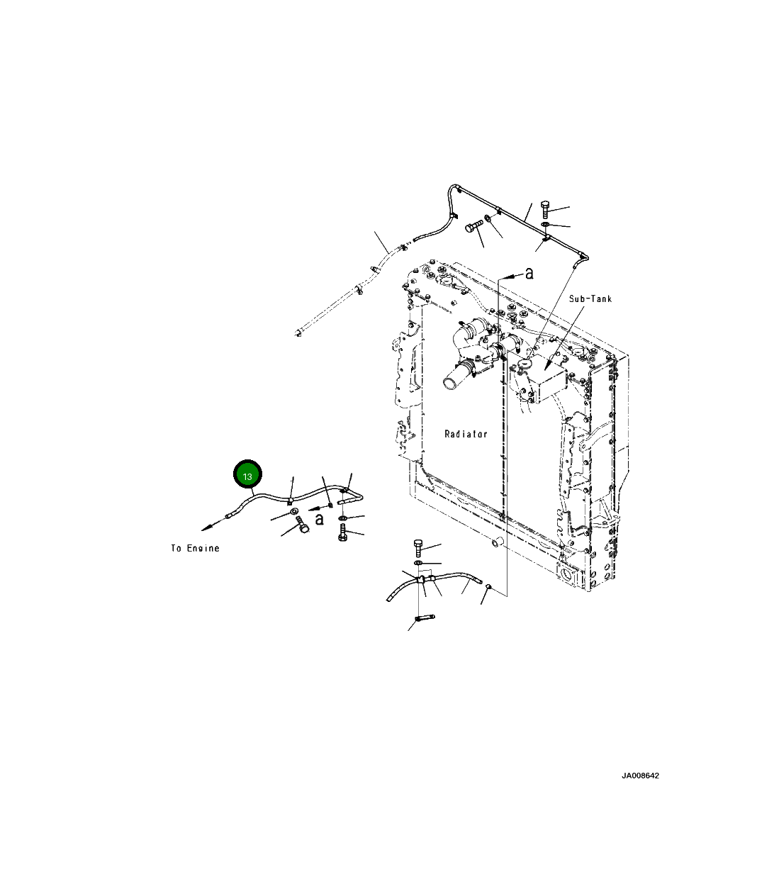 Шланг 425-03-41640 Komatsu