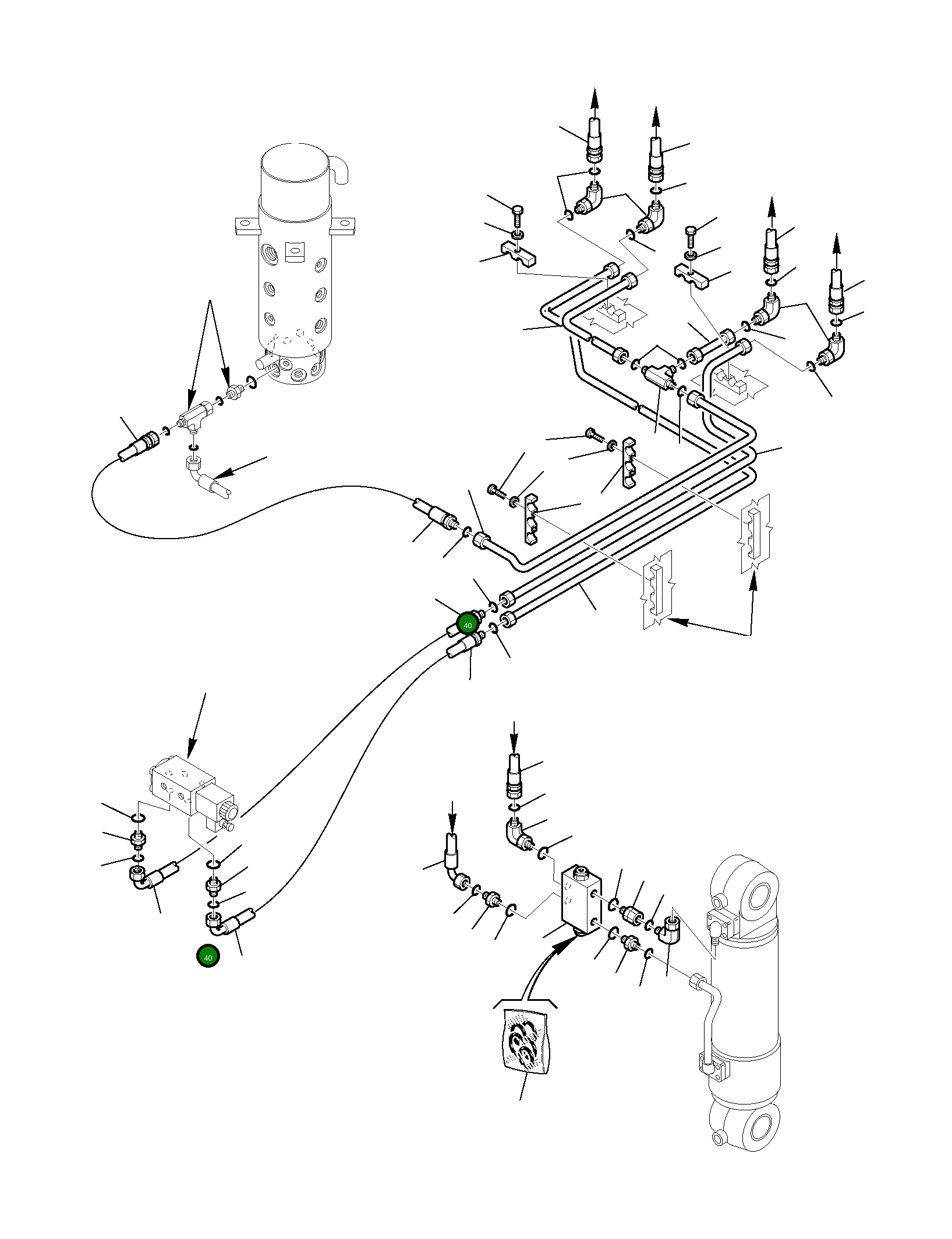Шланг 22E-09-12990 Komatsu