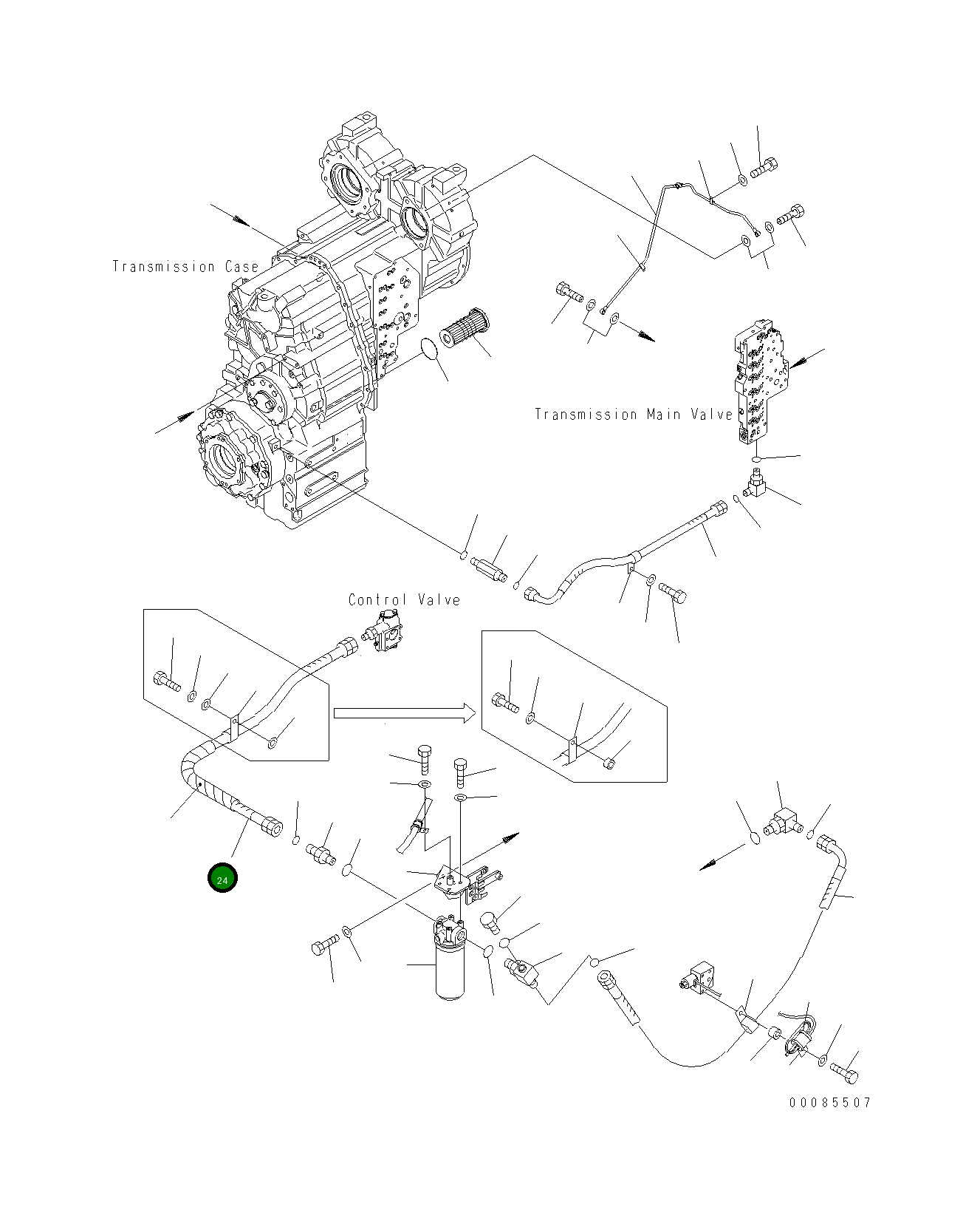 Шланг 714-07-38772 Komatsu