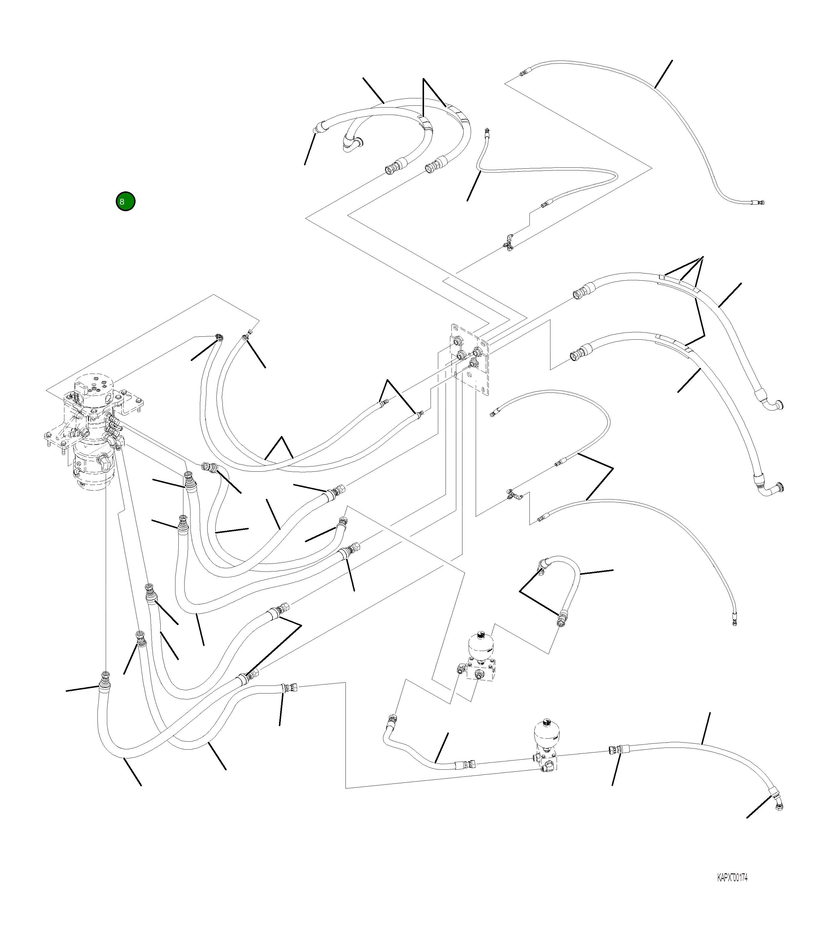 Шланг 4A1-62-24860 Komatsu