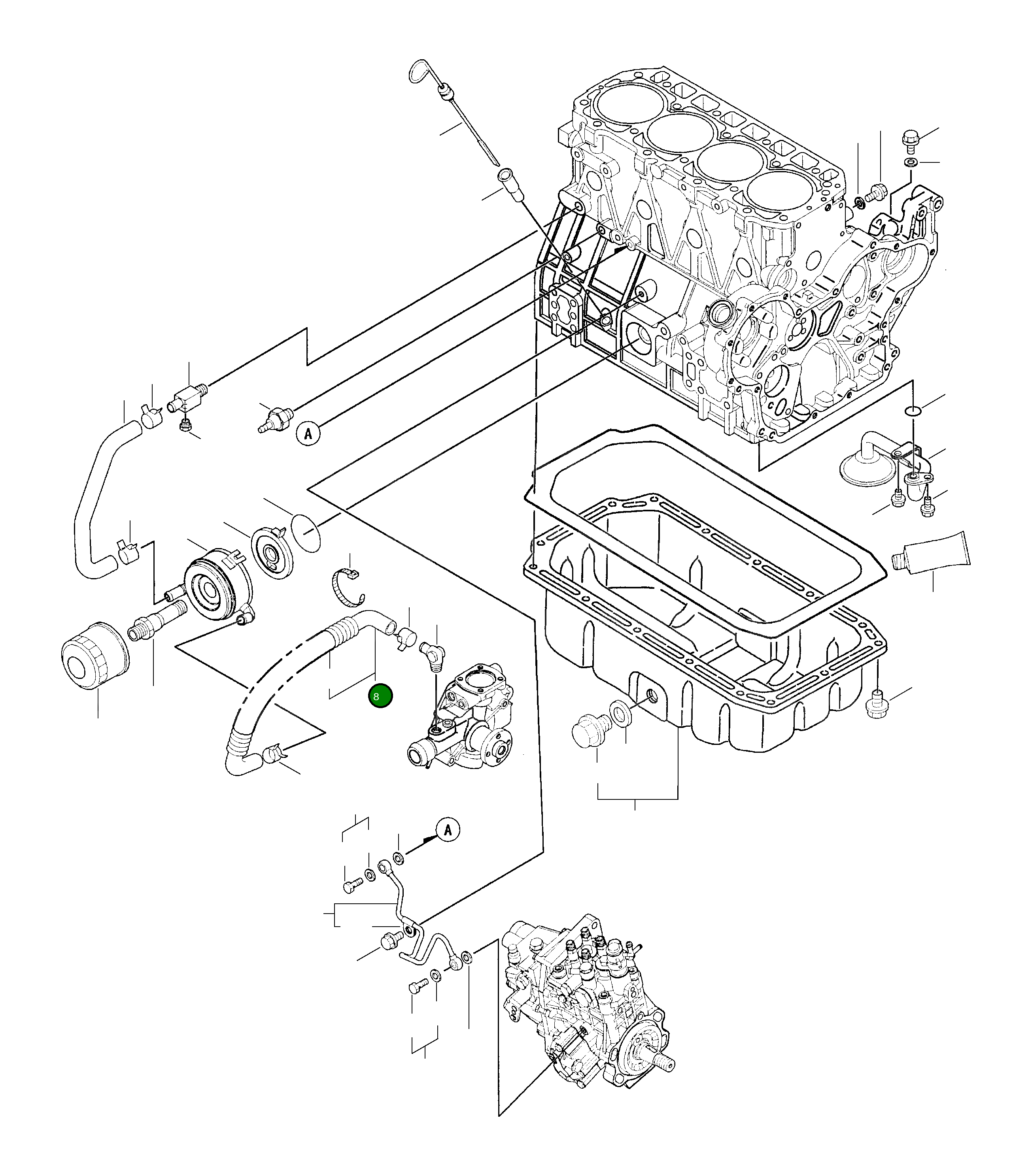 Шланг YM123946-49040 Komatsu