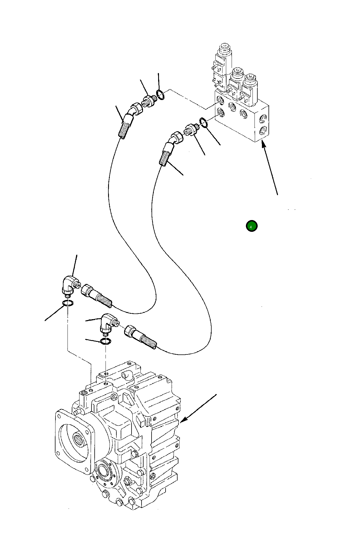 Шланг 21D-09-97710 Komatsu