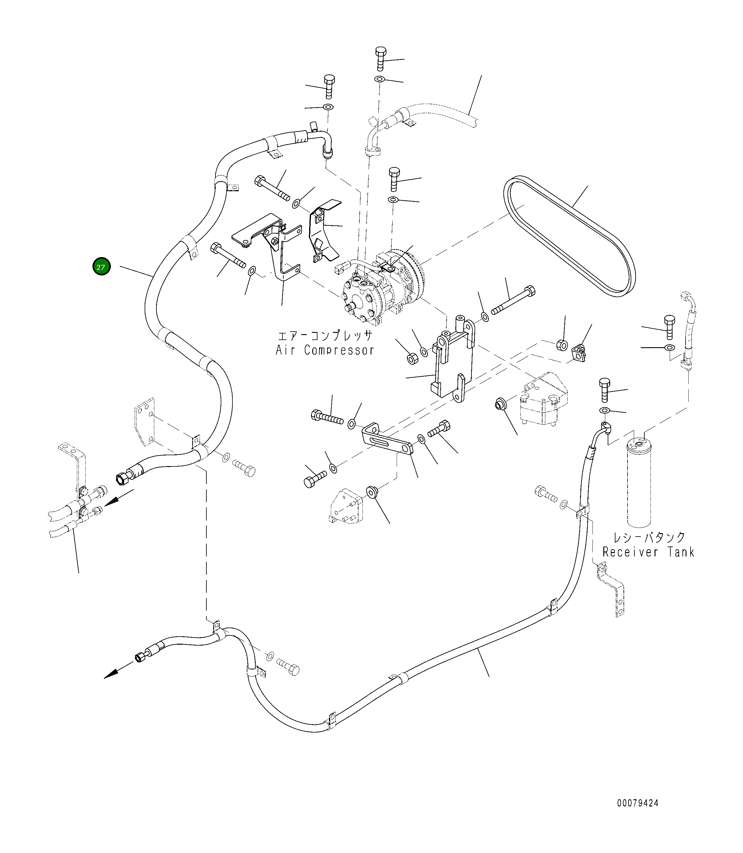Шланг 418-S62-4231 Komatsu