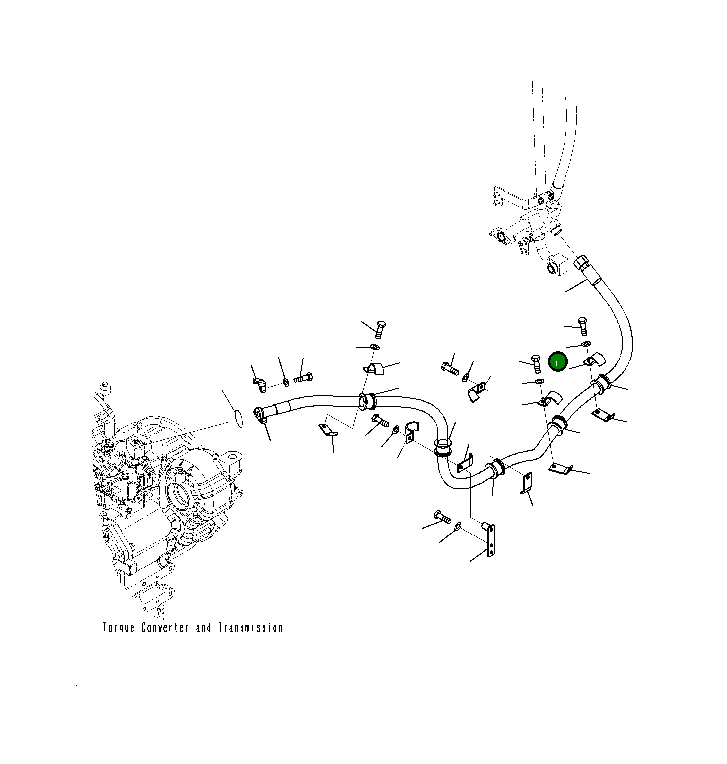 Шланг 23H-49-12231 Komatsu