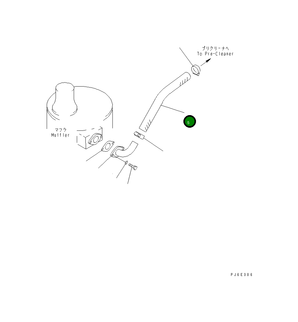 Шланг 6211-12-4851 Komatsu