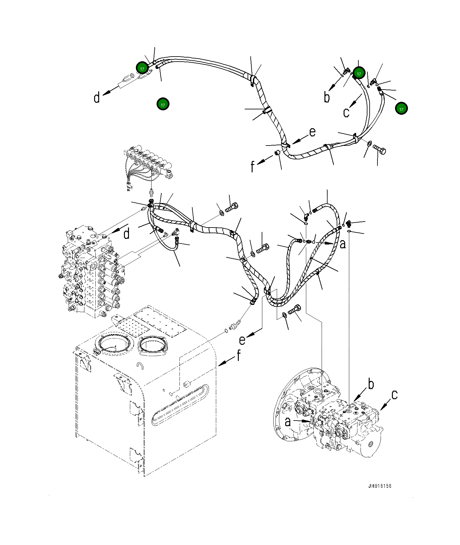 Шланг 22U-62-37320 Komatsu
