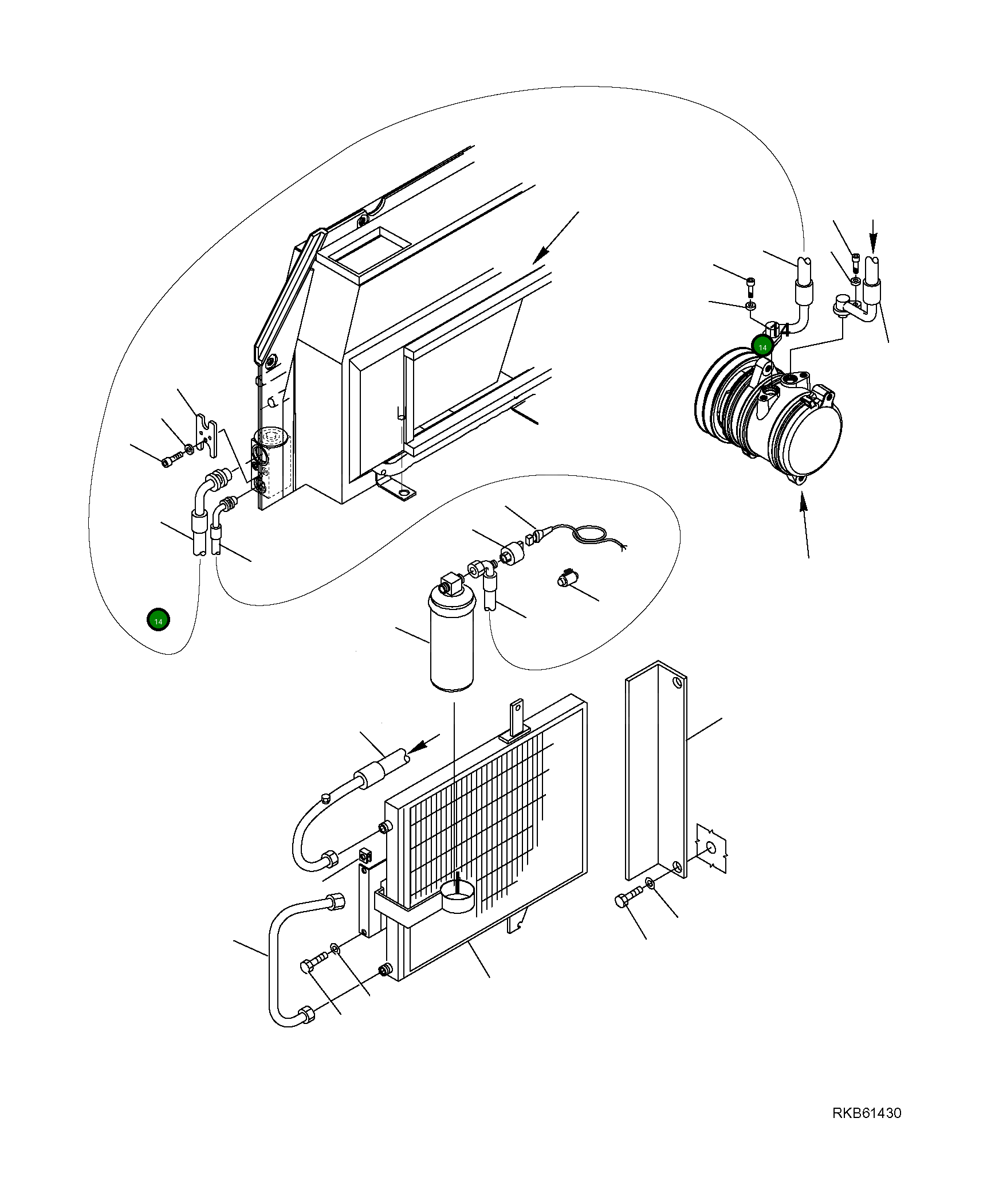 Шланг 22L-09-R6260 Komatsu