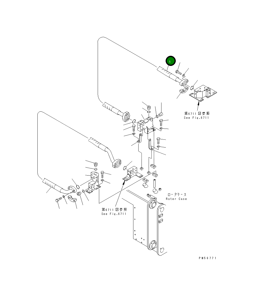 Шланг 262-60-78170 Komatsu