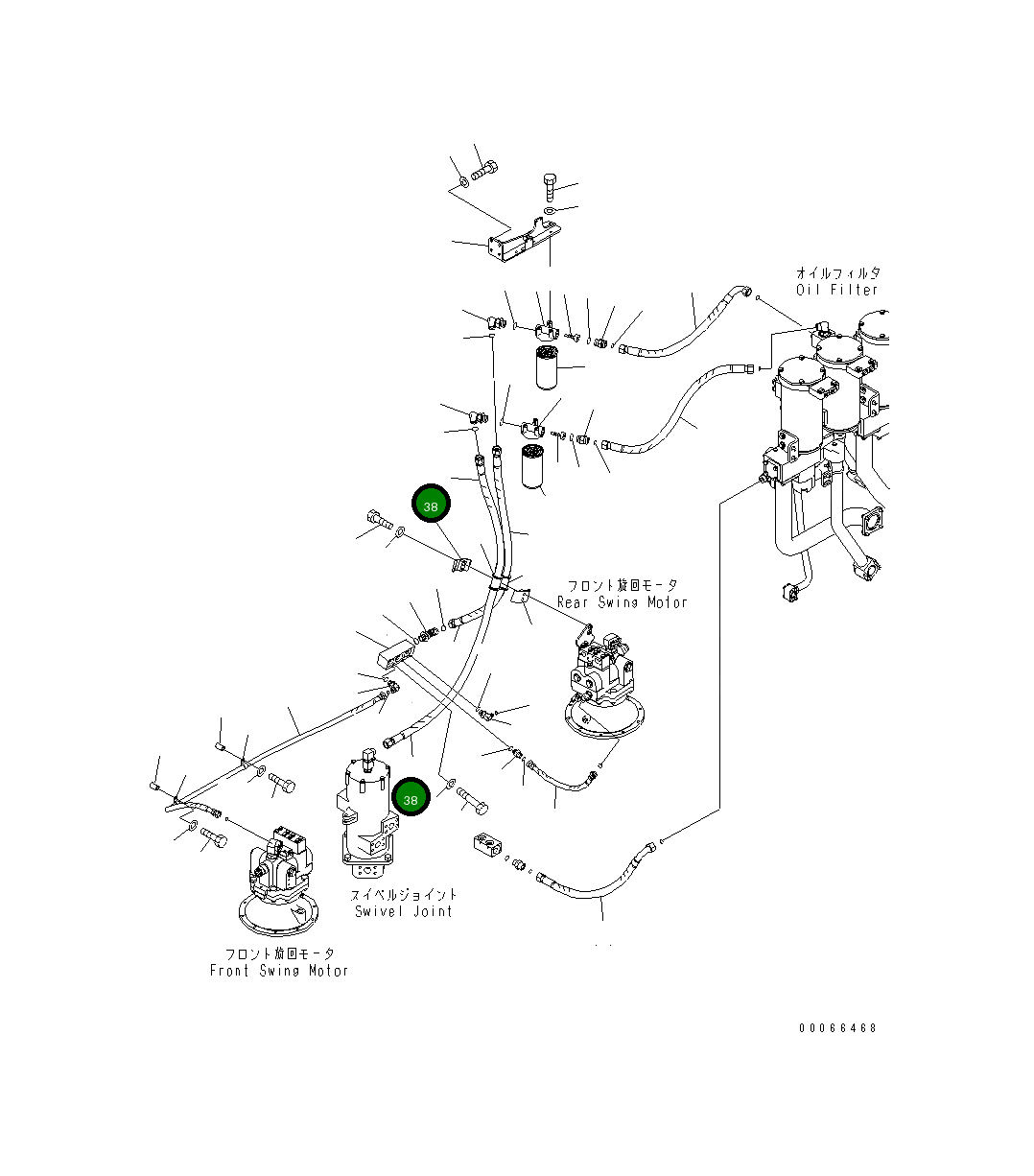 Шланг 21T-64-33830 Komatsu