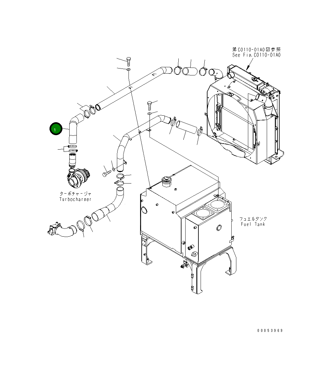 Шланг 23B-02-61110 Komatsu