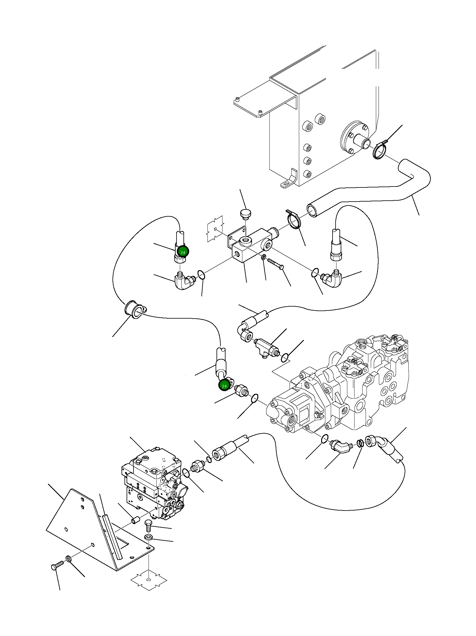 Шланг 37C-62-12151 Komatsu