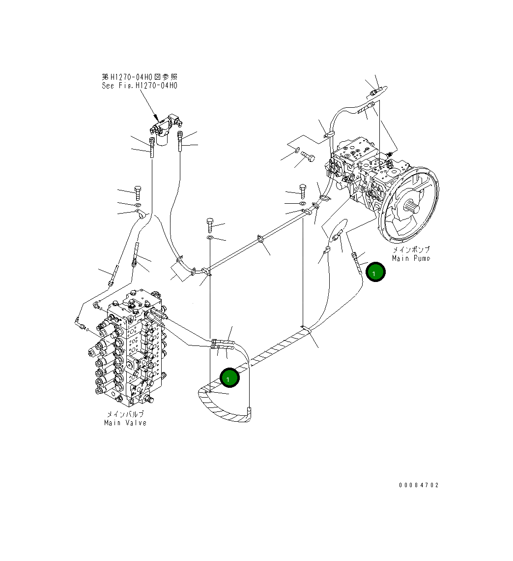 Шланг 22U-62-33230 Komatsu