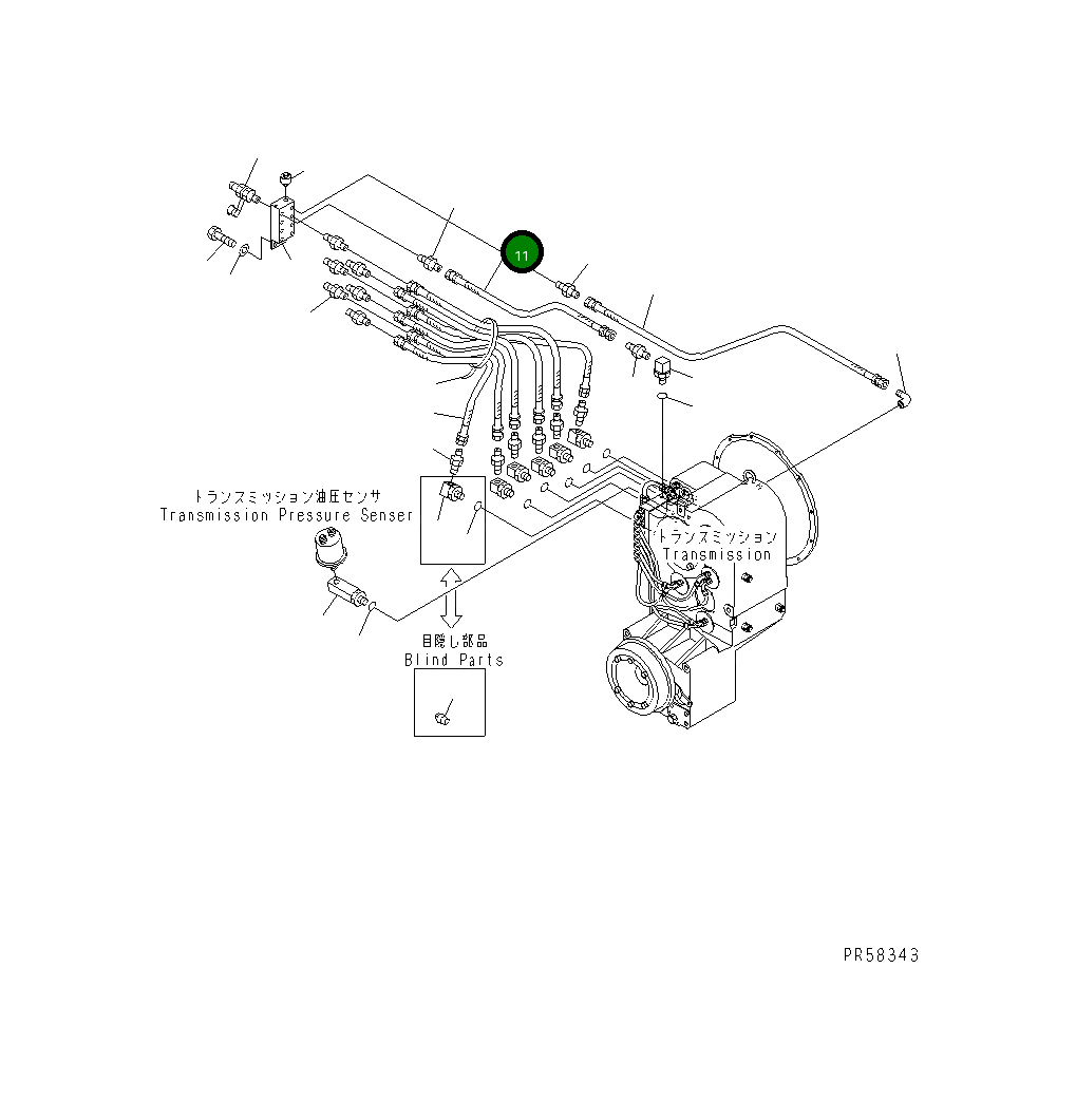 Шланг 234-16-51150 Komatsu