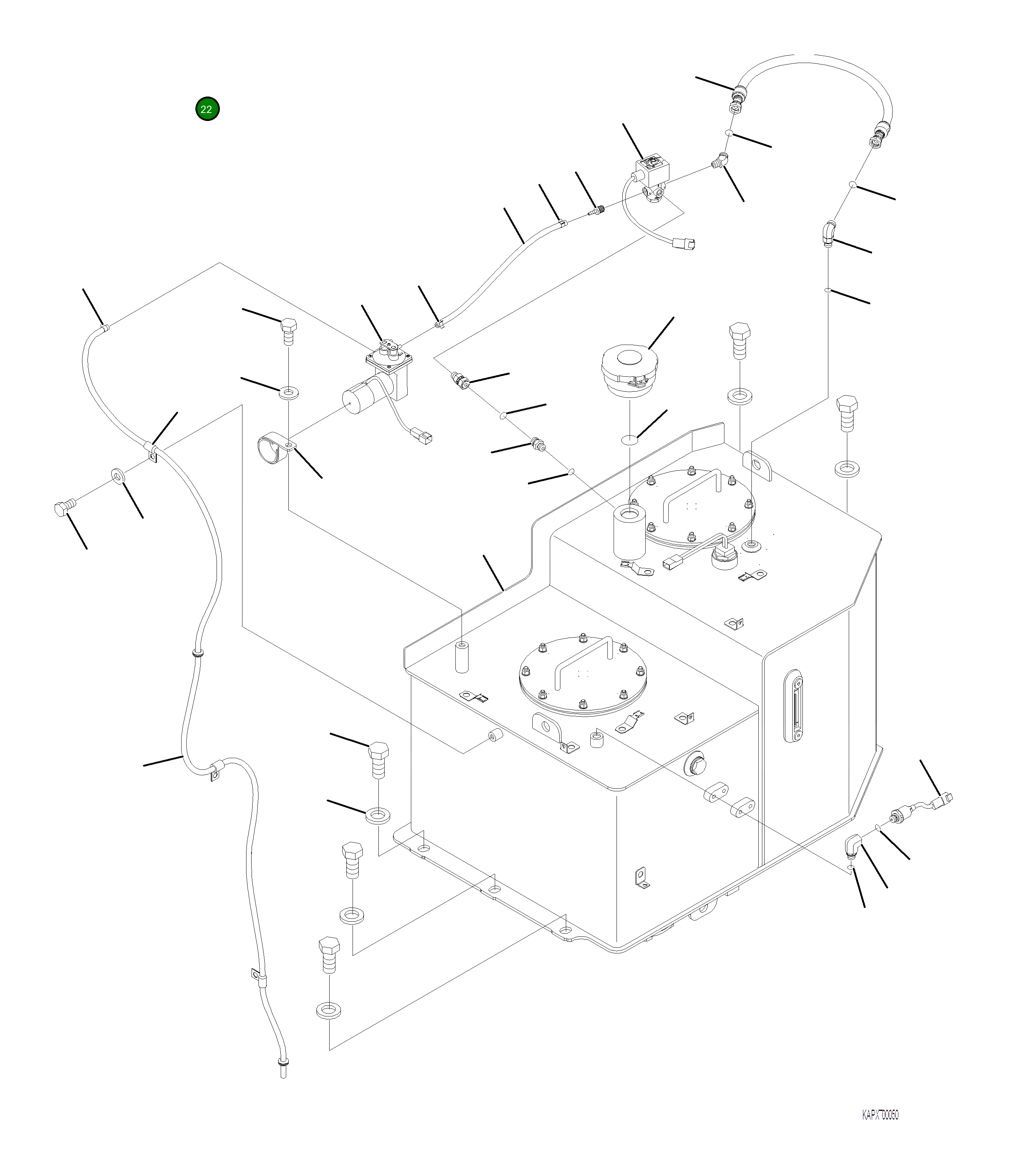 Шланг 4A1-62-21181 Komatsu