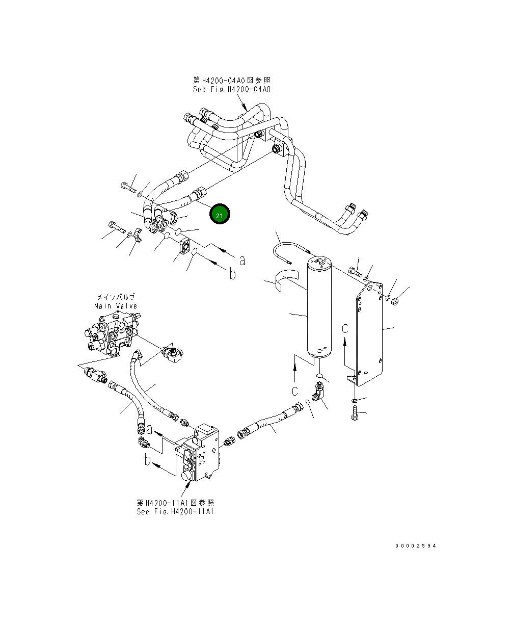 Шланг 418-S99-3340 Komatsu