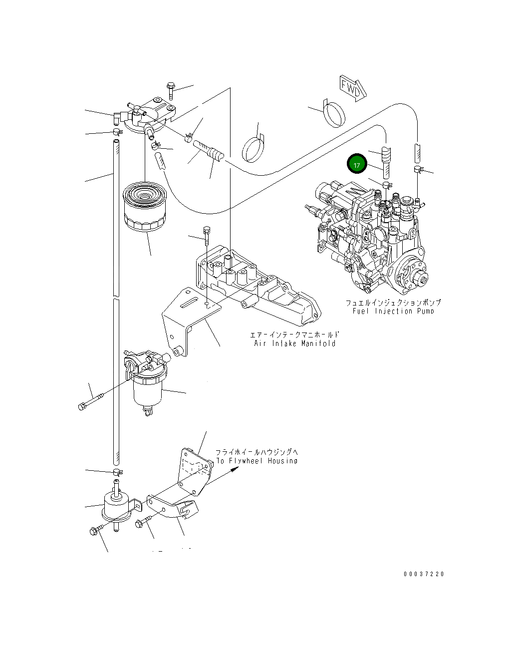 Шланг YM129044-59510 Komatsu