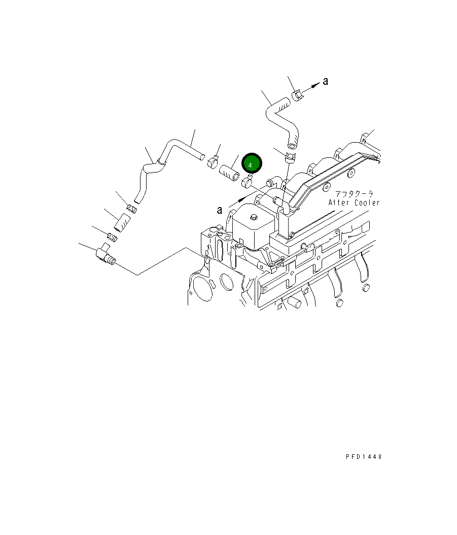 Шланг 6736-61-5140 Komatsu