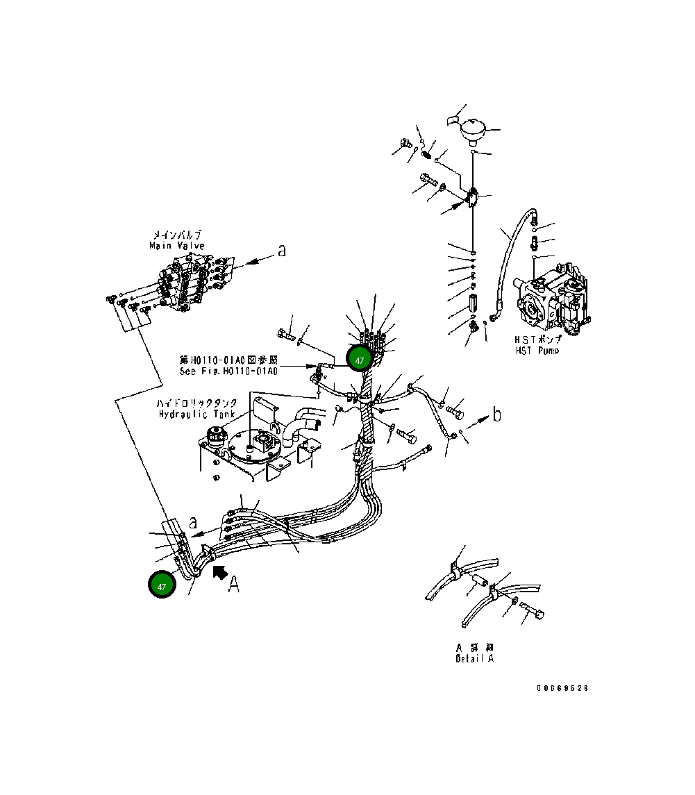 Шланг 417-V88-3461 Komatsu