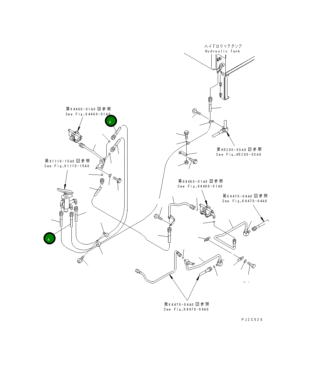Шланг 23B-60-43230 Komatsu