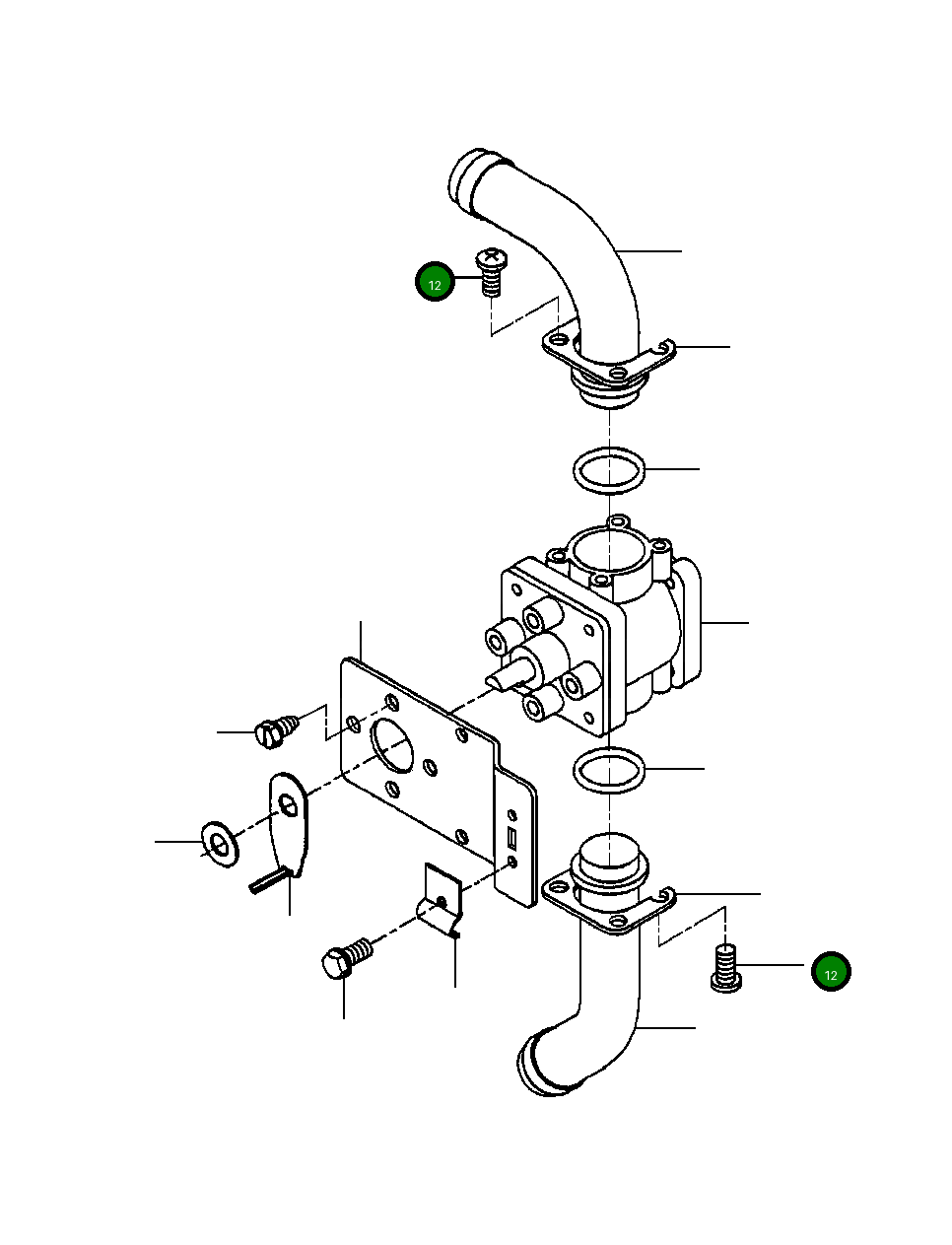 Винт, #8 X 7/16 9419 926 Komatsu