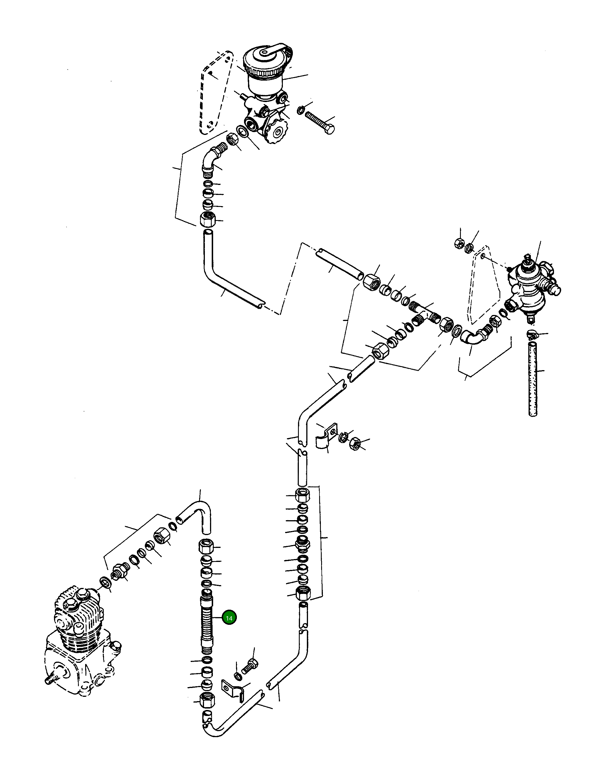 Шланг 2859421M1 Komatsu
