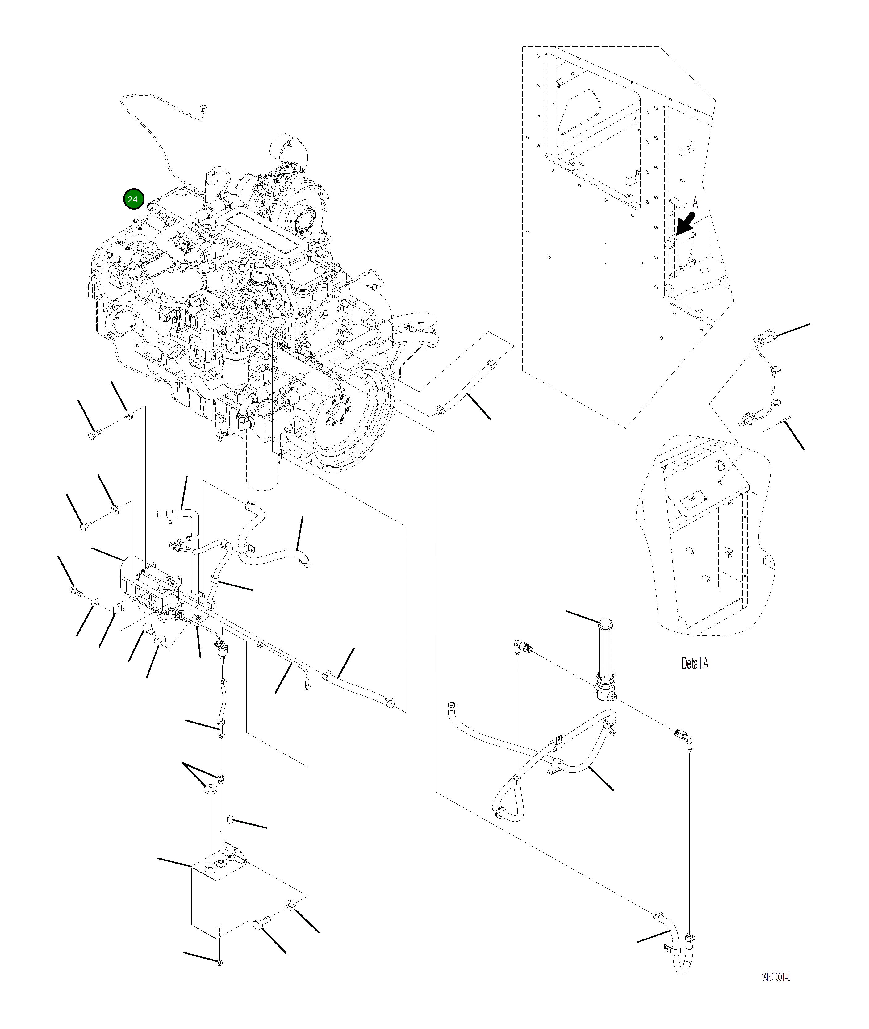 Шланг 4A1-979-2421 Komatsu