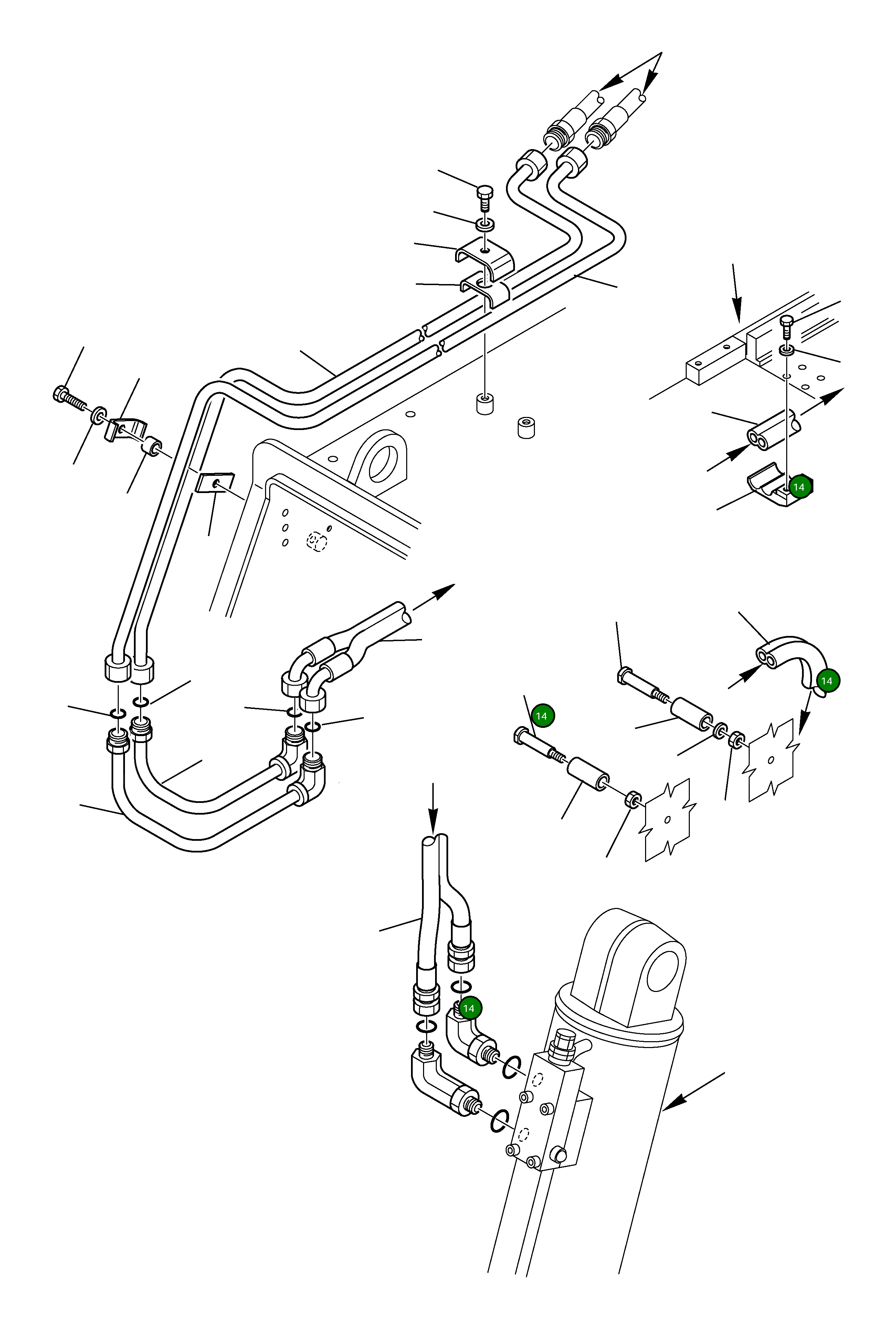 Шланг 395-62-13852 Komatsu
