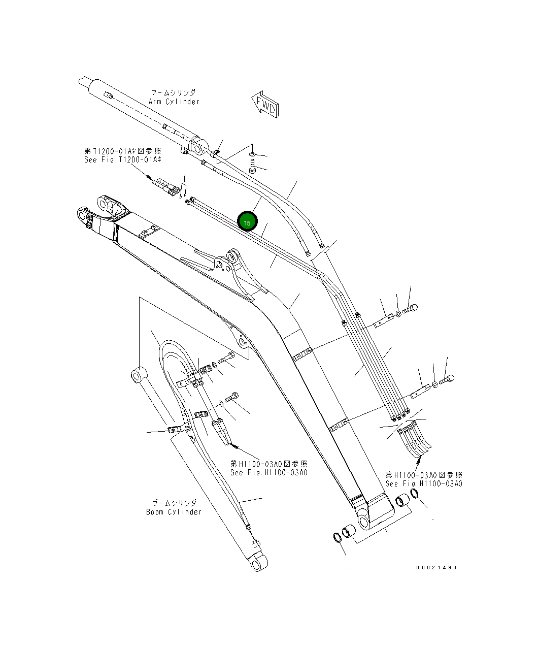Шланг 22L-62-28160 Komatsu