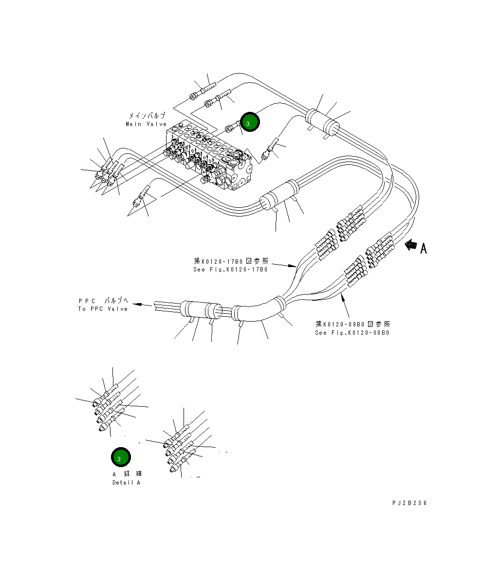 Шланг 21U-62-38140 Komatsu