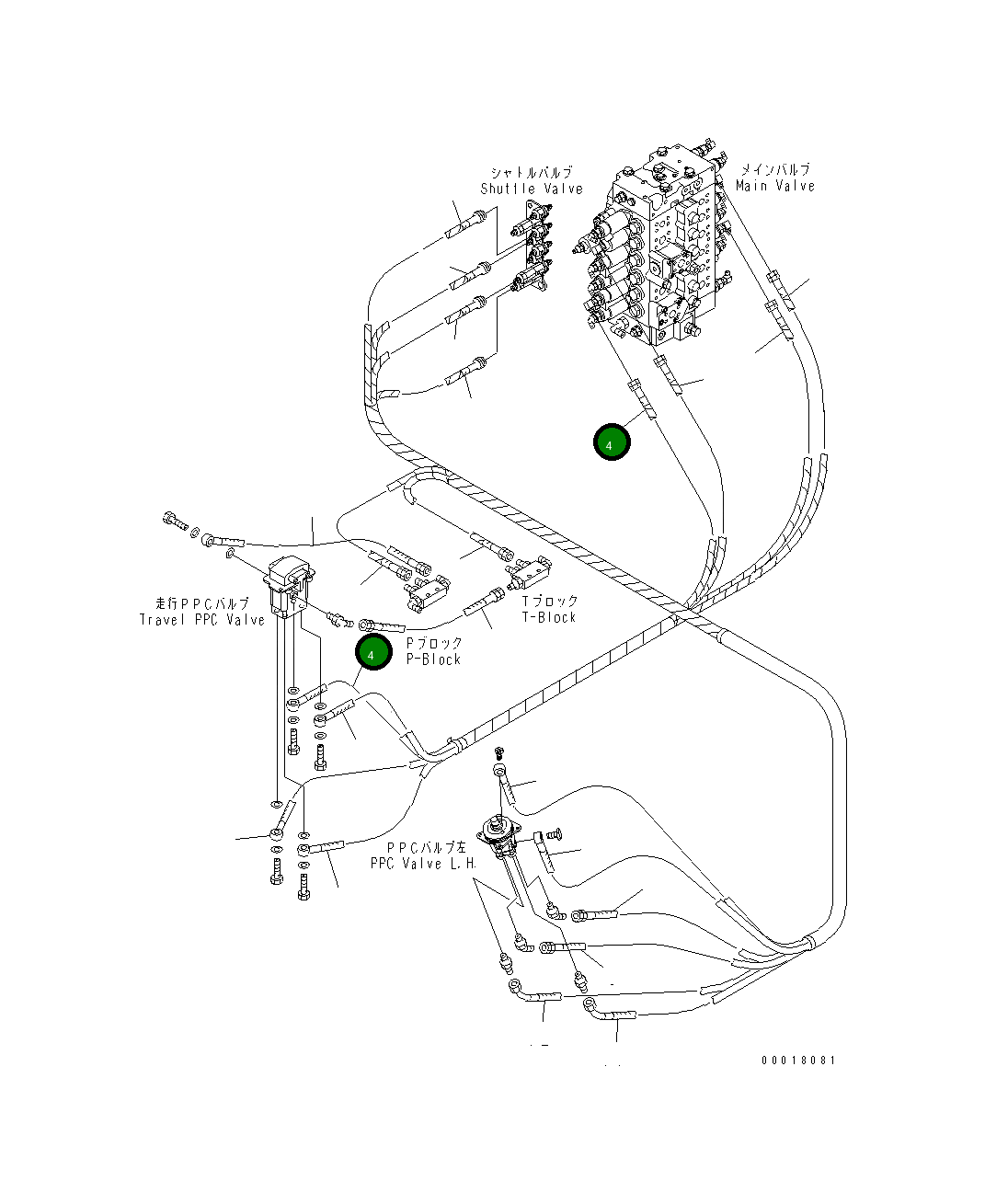 Шланг 22B-62-18720 Komatsu