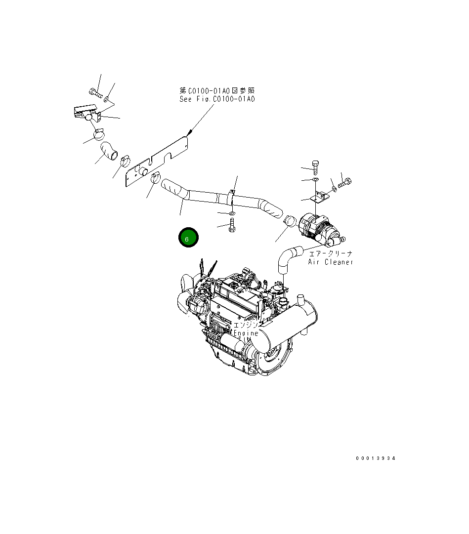 Шланг 22M-01-21171 Komatsu