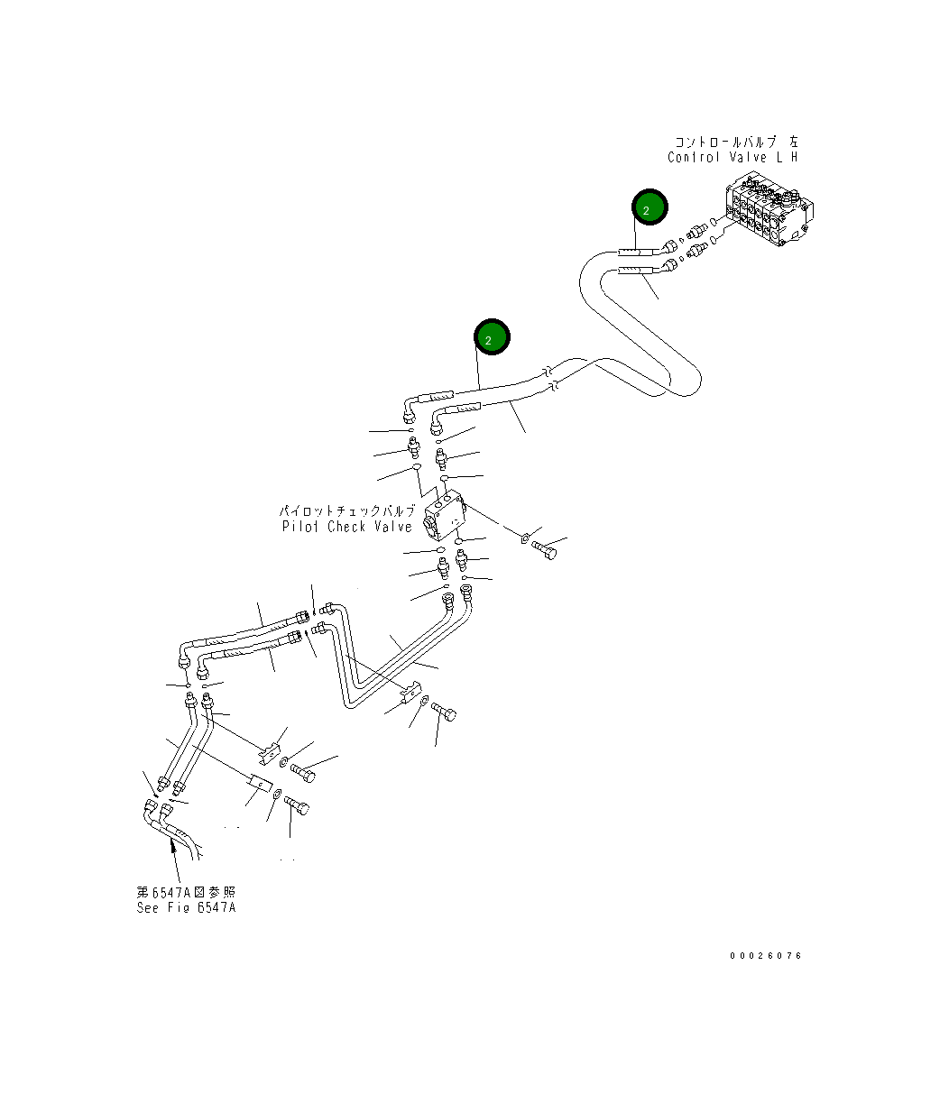 Шланг 23D-60-34460 Komatsu