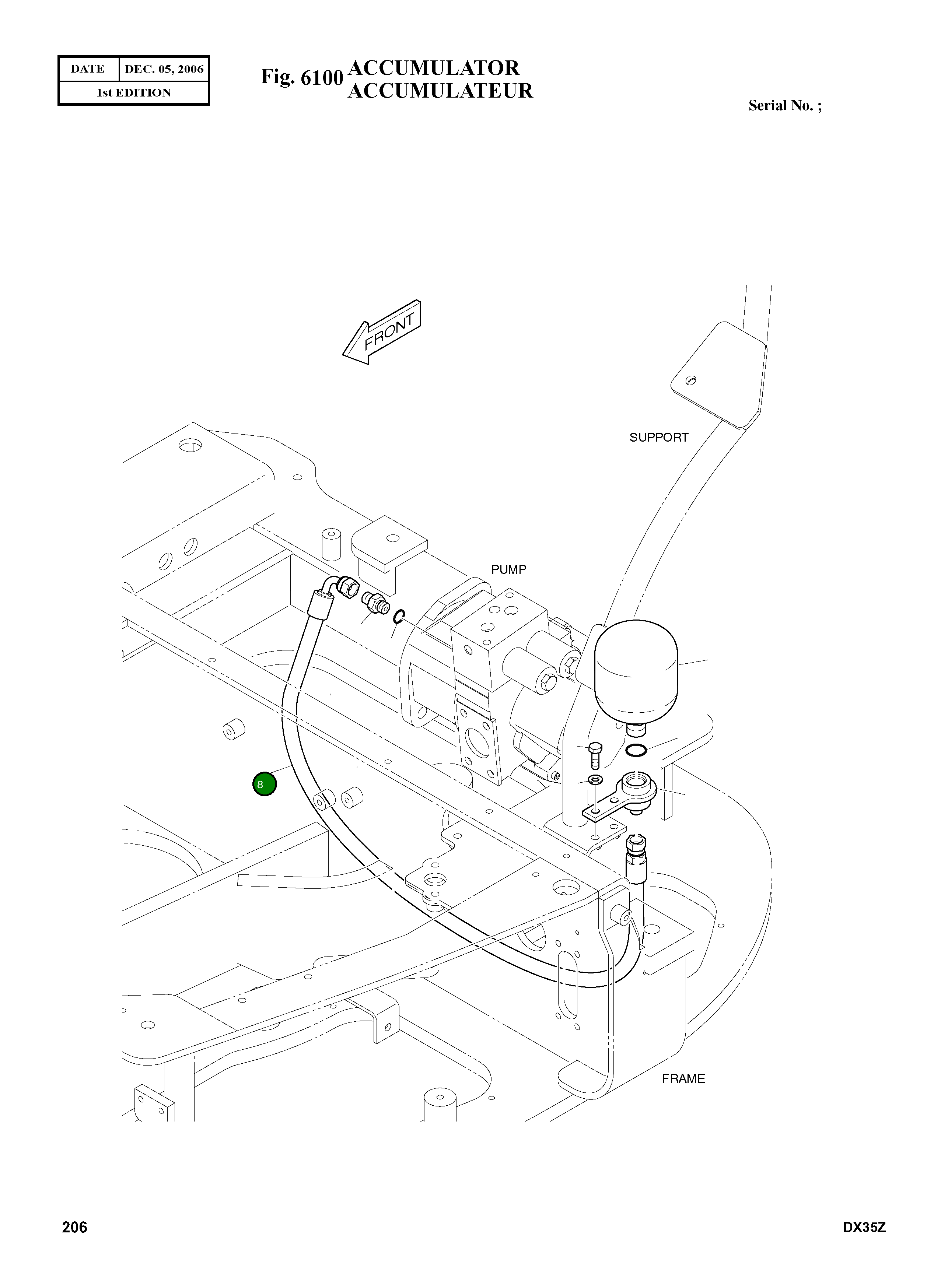 Шланг DS2093017 Komatsu