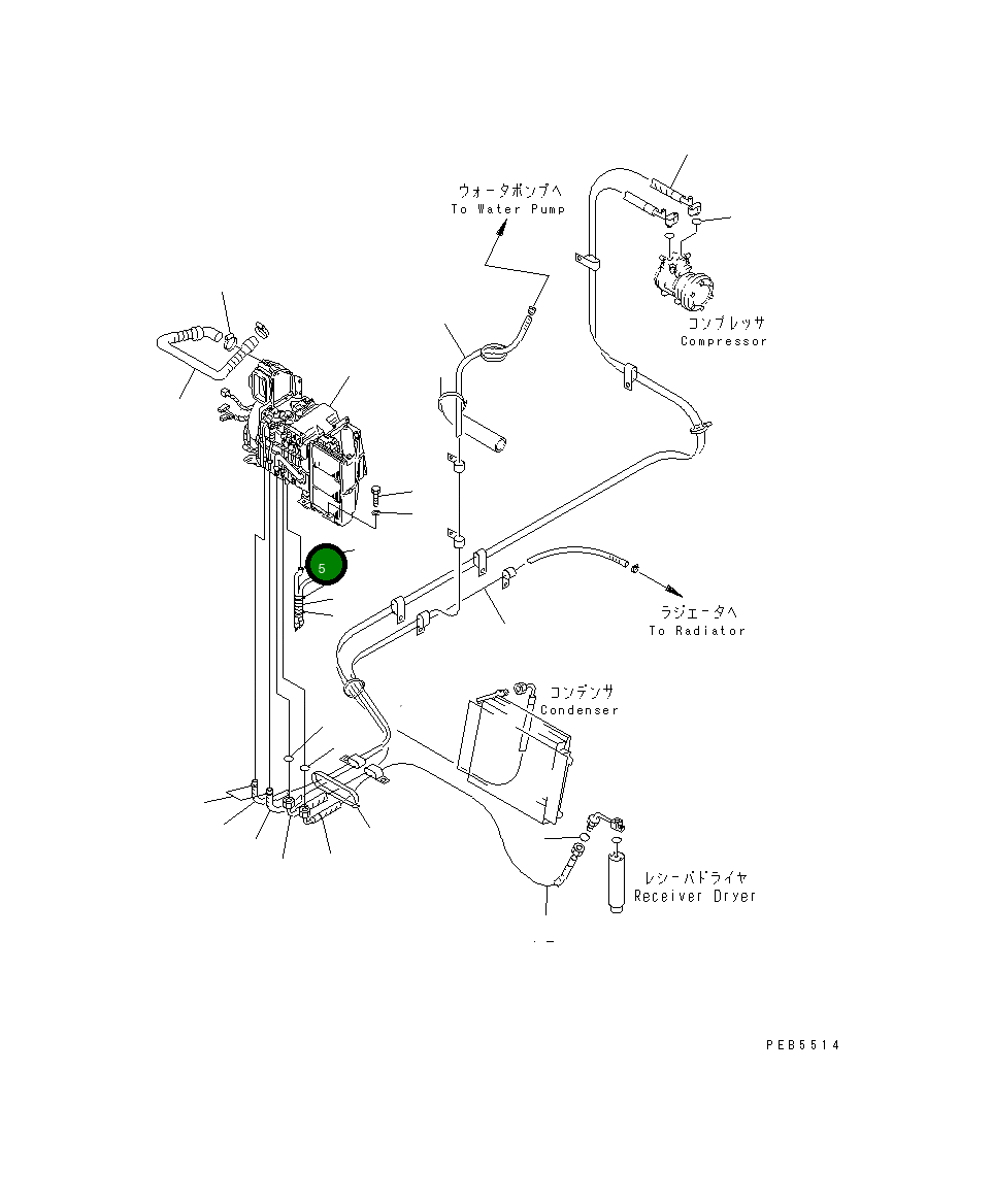 Шланг 20Y-979-3730 Komatsu