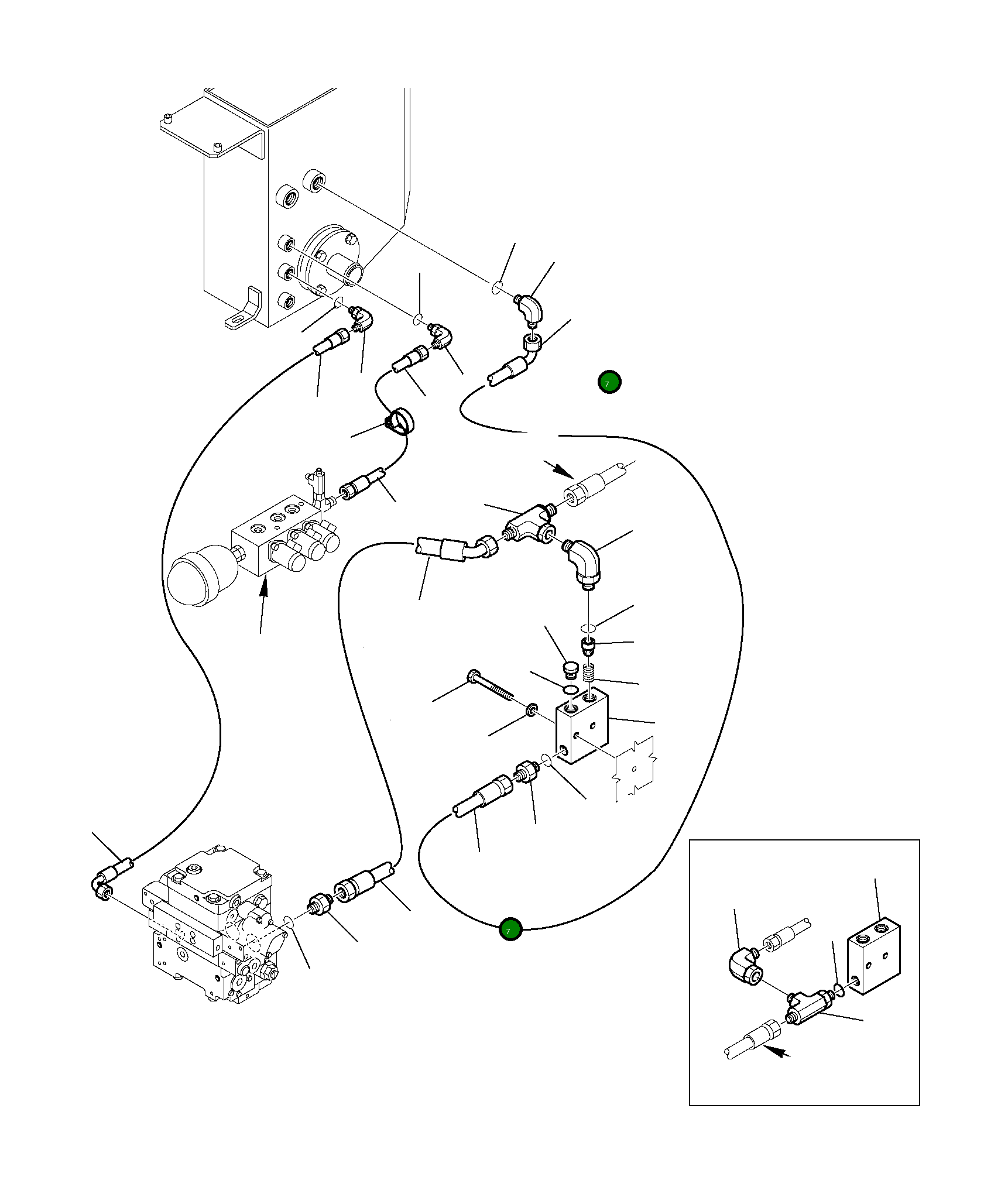 Шланг 37B-62-15160 Komatsu