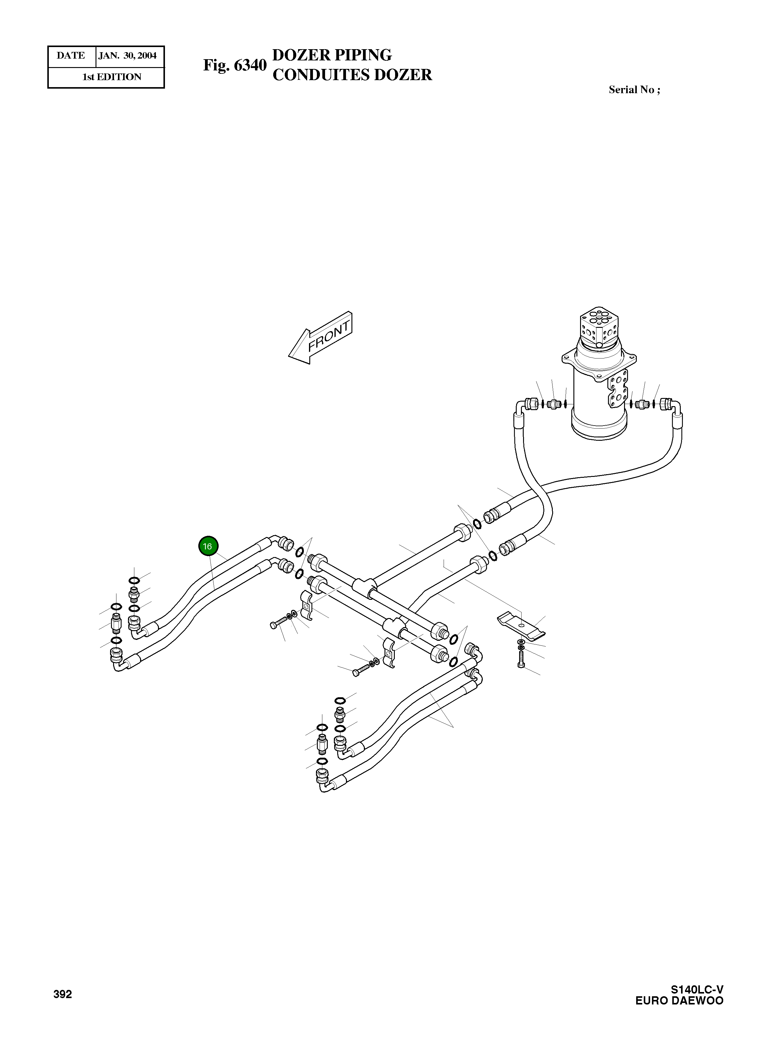 Шланг 870L 2184-1198D80 Komatsu