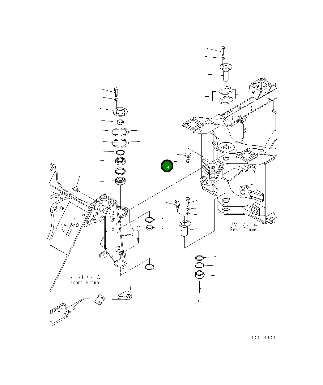 Гайка 01597-02419 Komatsu