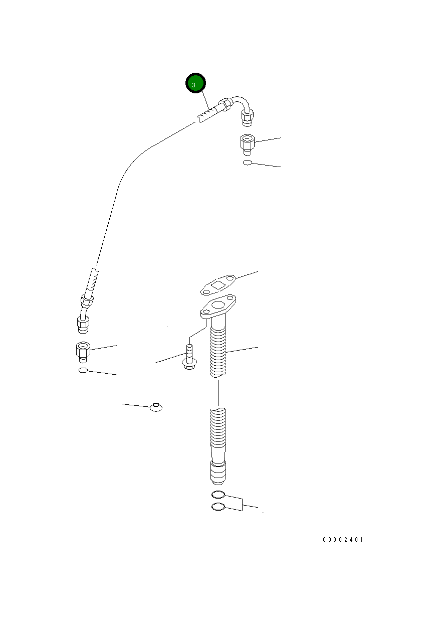 Шланг 6738-52-8490 Komatsu