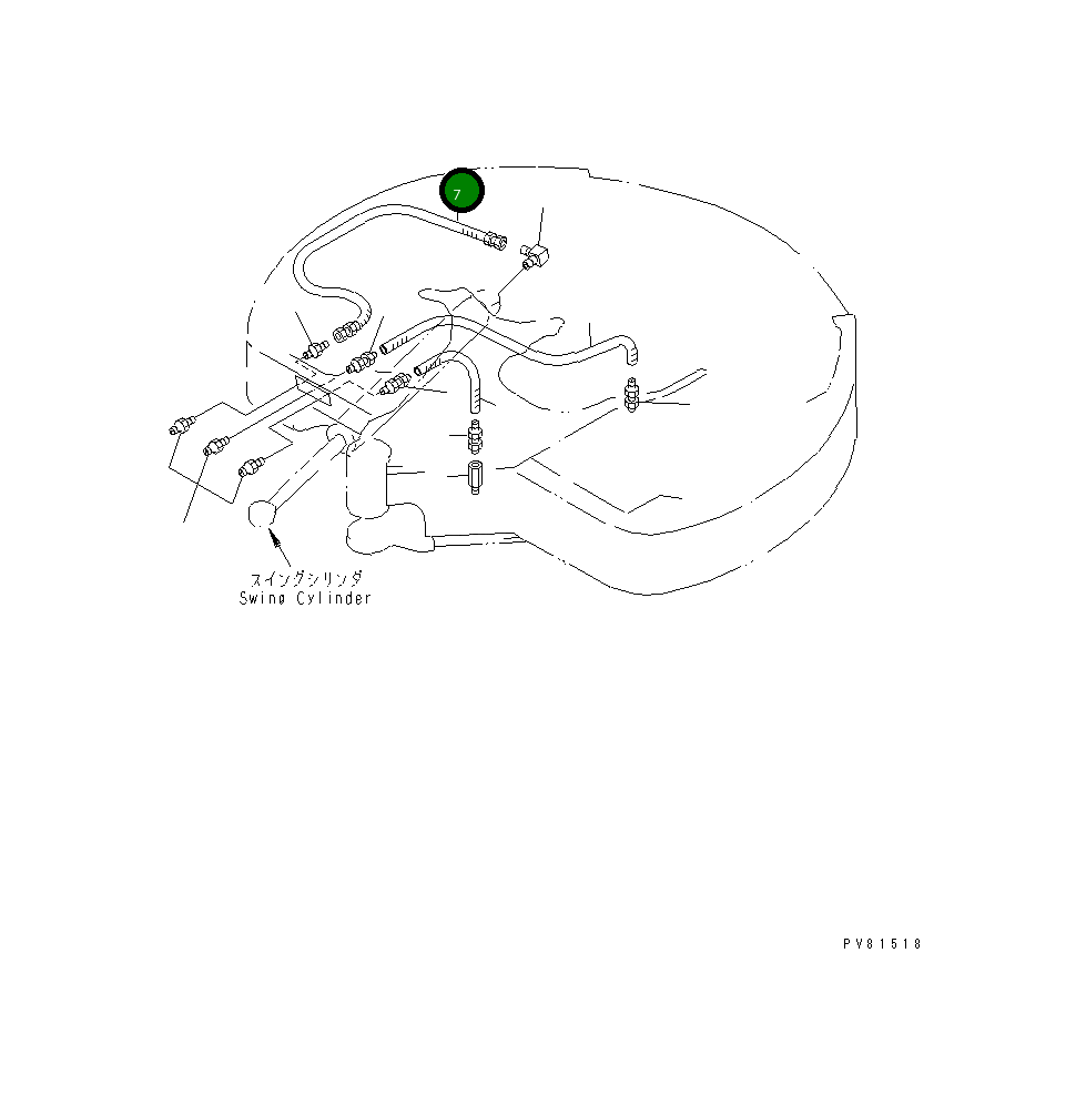 Шланг YM172164-78560 Komatsu