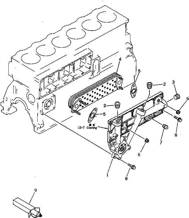 Гайка 01584-10806 Komatsu